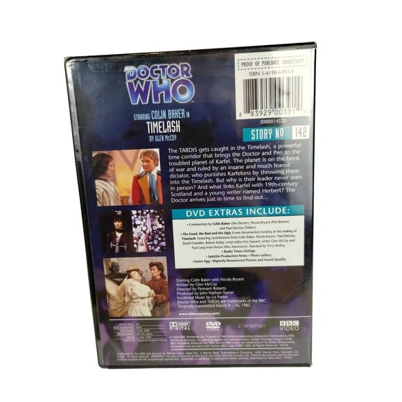 Doctor Who Timelash Colin Baker Sixth Doctor Story 142 BBC Video - Picture 3 of 4
